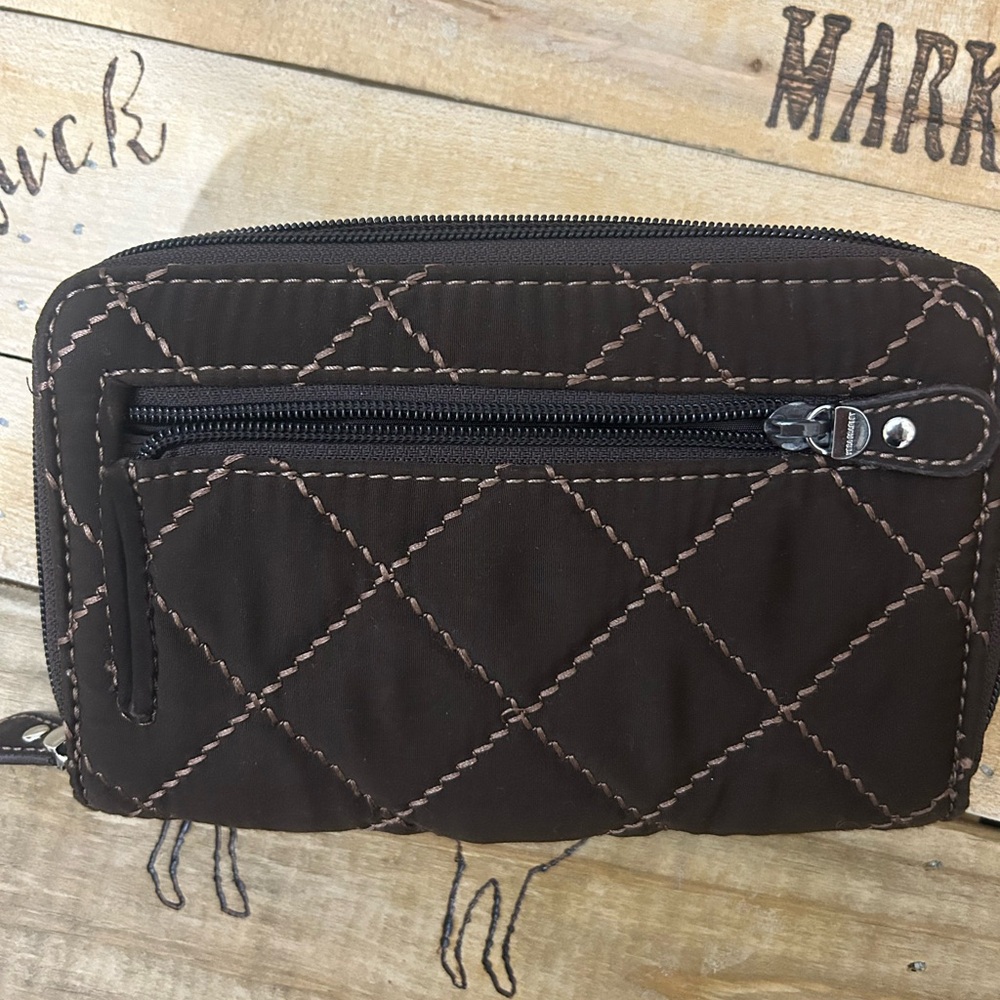 Vera Bradley Quilted Brown Men's Wallet